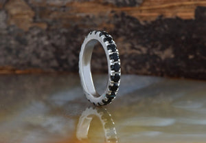 Stacking wedding band-Eternity Wedding Band-Black diamond ring-wedding band white gold -Diamond Band- Half Eternity Ring-black diamond ring,diamond engagement,diamond jewelry,diamond wedding band,eternity band,eternity diamond,gold diamond ring,half-eternity ring,Round,stacking band,vs,vvs,Wedding band,wedding band set,wedding ring,white gold ring