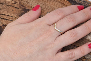 Stacking wedding band-Matching diamond band-Diamond Eternity Wedding Band-Anniversary Gift-Minimalist ring-Curved ring-Matching rings-anniversary ring,curved ring,diamond ring,diamond wedding band,eternity band,eternity diamond,gold diamond ring,half-eternity ring,matching rings,Minimalist ring,stackable ring,Stacking band,Wedding band