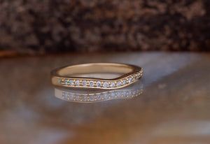 Diamond Eternity Wedding Band-Stacking gold rings- Diamond Band-Anniversary Gift-Minimalist ring-FREE SHIPPING-Anillo de bodas